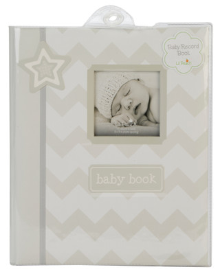 Thumbnail 1: Lil Peach 9x10.75 Baby Record Book w/ 3x3 Photo Opening 