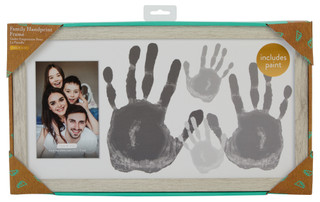 Thumbnail 1: KATE & MILO 4x6 Family Handprint Frame w/ Paint 