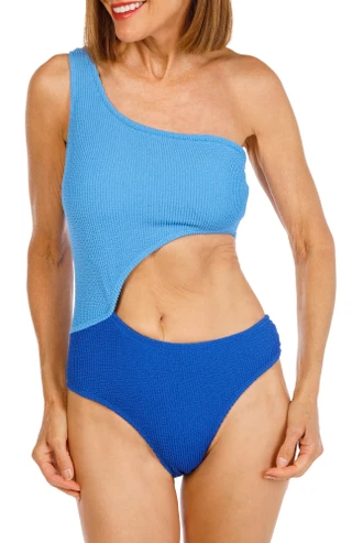 Thumbnail 1: Cyn & Luca Juniors Carrie Pucker One Piece Swimsuit 