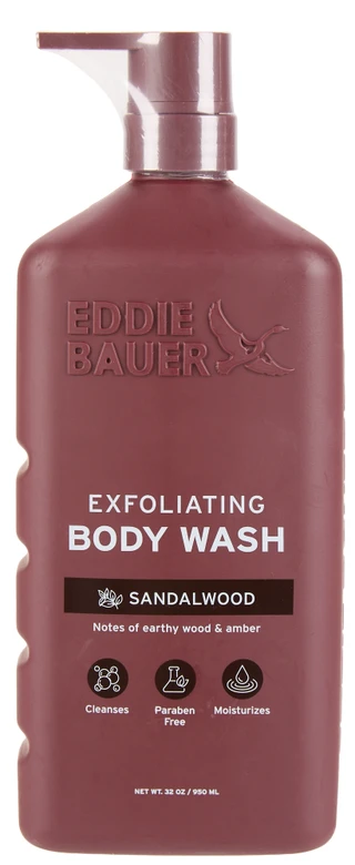Thumbnail 1: Eddie Bauer 32 oz Sandalwood Exfoliating Body Wash 