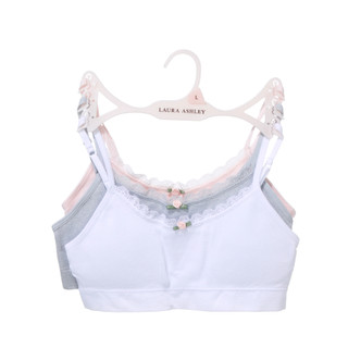 Thumbnail 1: Laura Ashley 3 Pk Rose Lace Seamless Bras 