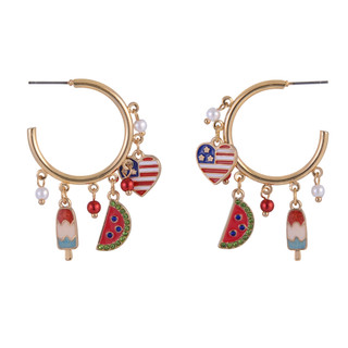 Thumbnail 1: America 250 Americana Earrings 