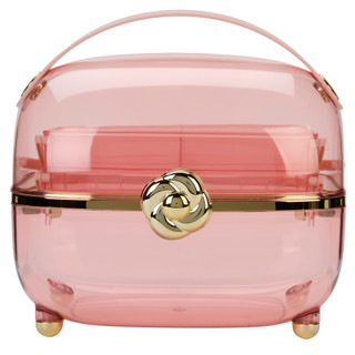 Thumbnail 1: Oasis Beauty Organizer with Two-Tier Expandable Trays 