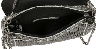 Thumbnail 3: America & Beyond Smoked Pearl Hand Beaded Shoulder Handbag 