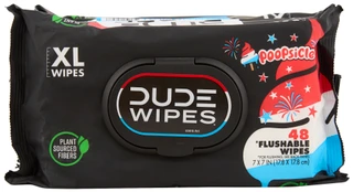 Thumbnail 2: DUDE WIPES 3 Pk XL Poopsicle 48 Flushable Wipes 