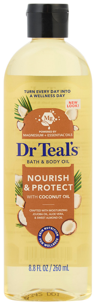 Thumbnail 1: Dr Teals Nourish & Protect Coconut Oil Bath & Body Oil - 8.8 oz 