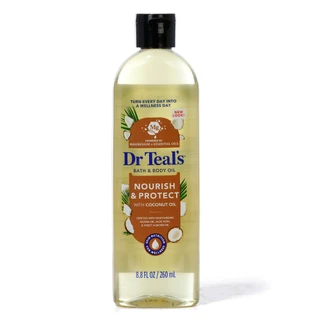 Thumbnail 1: Dr Teals Nourish & Protect Coconut Oil Bath & Body Oil - 8.8 oz 
