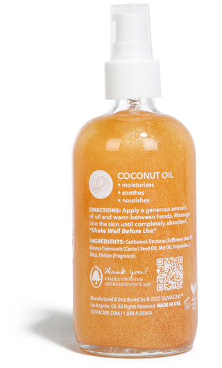Thumbnail 2: Olivia Care Amber Sands Shimmer Body Oil - 8 oz 