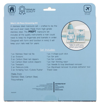 Thumbnail 2: Prept 18‑Piece Coastal Blue Manicure & Grooming Set 