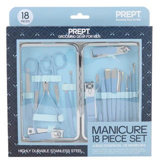 Thumbnail 1: Prept 18‑Piece Coastal Blue Manicure & Grooming Set 