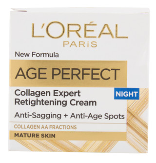 Thumbnail 1: L'OREAL Age‑Perfect Night Collagen Retightening Cream - 1.7 oz 