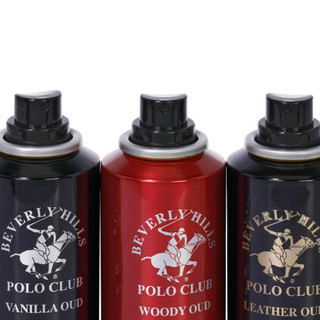 Thumbnail 4: Beverly Hills Polo Club Men's 3‑Piece Oud‑Scented Deodorant Spray Set - 4 oz Each 