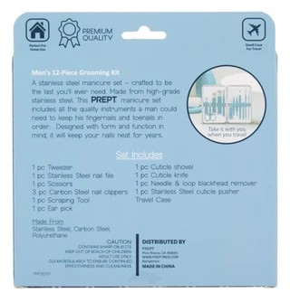 Thumbnail 2: Prept 12‑Piece Precision Grooming Razor & Tool Set 