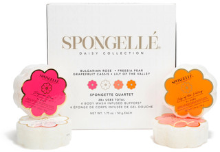 Thumbnail 1: SPONGELLE 4‑Piece Beach Grass & Coconut Body Wash Buffer Set 