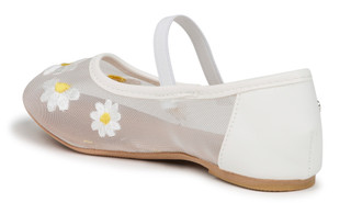 Thumbnail 3: Bebe Girls Embroidered Flow Ballet Flats 