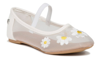 Thumbnail 1: Bebe Girls Embroidered Flow Ballet Flats 