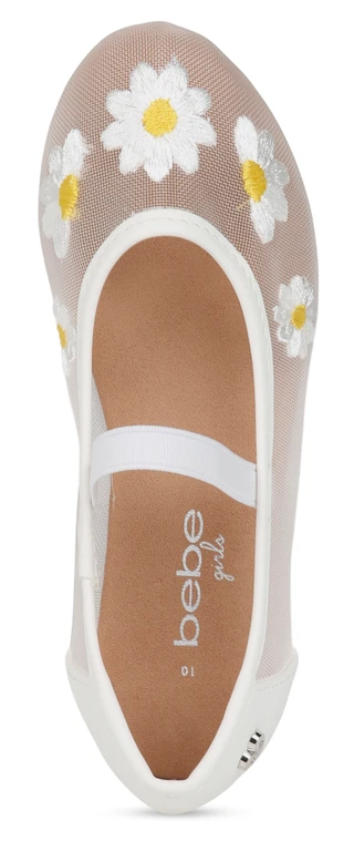 Thumbnail 5: Bebe Girls Embroidered Flow Ballet Flats 
