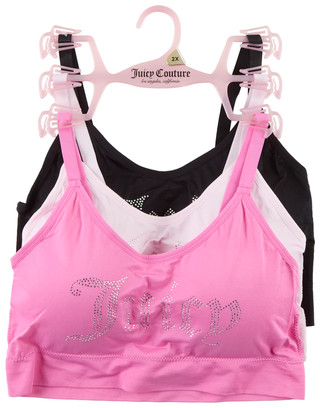 Thumbnail 1: Juicy Couture Plus 3 Pk Seamless Rhinestone Bras 