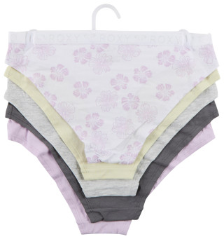 Thumbnail 2: ROXY Junior's 5 Pk Logo Band Bikini Panties 