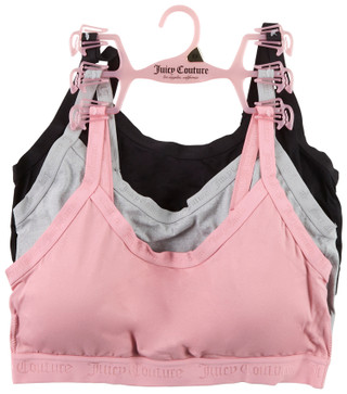Thumbnail 1: Juicy Couture Plus 3 Pk Seamless Logo Strap Bras 