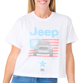 Thumbnail 1: America 250 Juniors Short Sleeve American 250 Jeep Crop Tee 