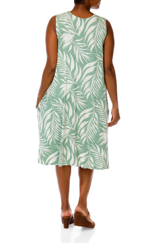 Thumbnail 3: HARLOW & ROSE Women's Plus Sleeveless Swing Dress 