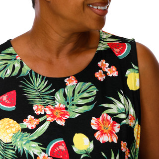 Thumbnail 4: HARLOW & ROSE Women's Plus Sleeveless Swing Dress 