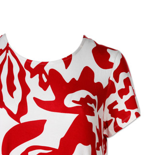 Thumbnail 2: HARLOW & ROSE Women's Plus Short Sleeve Print Swing Dress 