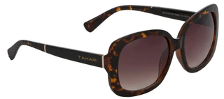 Thumbnail 1: Tahari Round Tortoise Print Sunglasses 