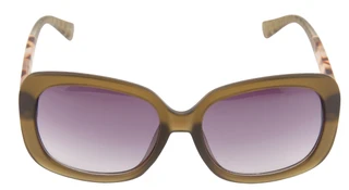 Thumbnail 2: Tahari Round Tortoise Print Sunglasses 