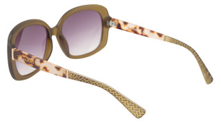 Thumbnail 3: Tahari Round Tortoise Print Sunglasses 