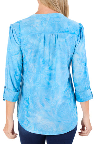 Thumbnail 2: Ava & Grace Women's 3/4 Sleeve Embroidered Top 