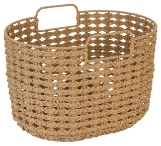 Thumbnail 1: 18x13x12 Woven Basket w/ Handles 