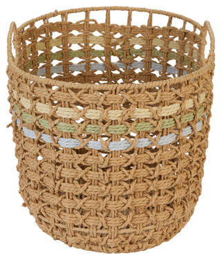 Thumbnail 2: 16.5x12x11 Woven Basket w/ Handles 