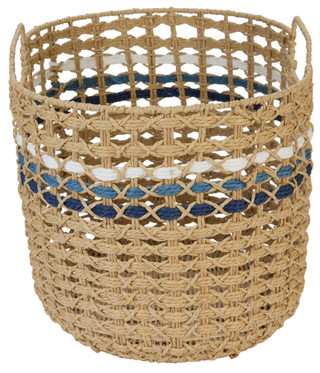 Thumbnail 2: 19.5x14.5x13 Woven Basket w/ Handles 