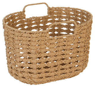 Thumbnail 1: 15x10.5x10 Woven Basket w/ Handles 