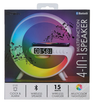 Thumbnail 1: SIMPLY TECH Multifunction Speaker w/ Clock and Alarm 