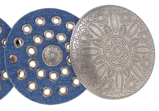 Thumbnail 2: TWELVE Blue Disc Concho Belt 