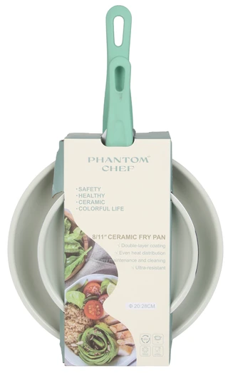 Thumbnail 1: Phantom Chef 2 pc Ceramic Fry Pan Set 