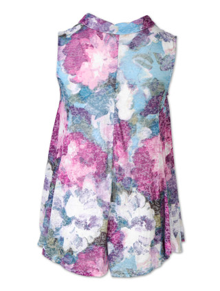 Thumbnail 2: Kate Park Women's Plus Print Button Down Collared Top 