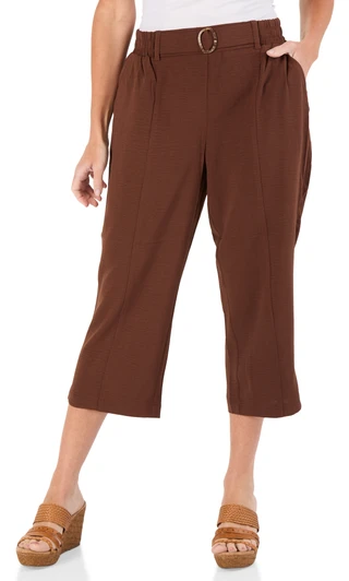 Thumbnail 1: Soho Women's Petite Cropped Pants 