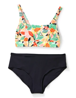 Thumbnail 1: Kona Sol Women's Plus Tropical 2 Pc Swimsuit 