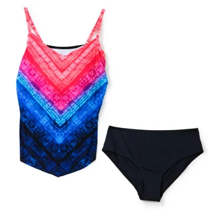 Thumbnail 1: Aqua Green Women's Plus 2 Pc Bandeau Swimsuit 