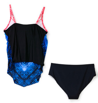 Thumbnail 3: Aqua Green Women's Plus 2 Pc Bandeau Swimsuit 