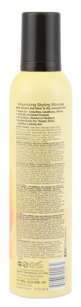 Thumbnail 2: Agadir 8.5 oz Volumizing Mousse 