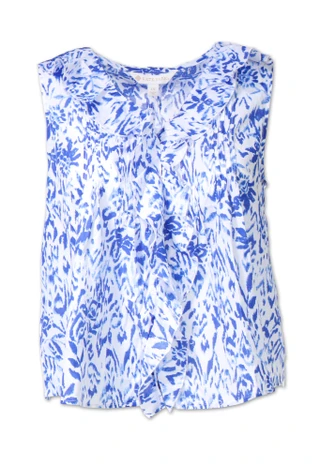 Thumbnail 1: Kate Park Women's Plus Ruffled Button Down Voile Top 