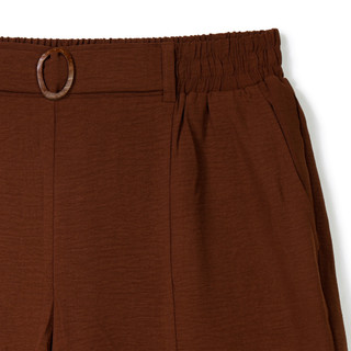 Thumbnail 2: Soho Apparel Women's Plus Wide Leg Pants with Faux Belt 