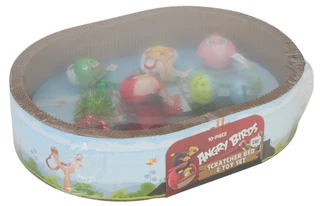 Thumbnail 2: Angry Birds 10 Pc Cat Scratcher Bed & Toys Set 