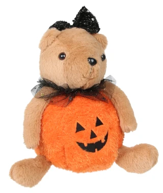 Thumbnail 1: Magical Season 13 in Jack-O-Lantern Halloween Teddy Bear Home Accent 