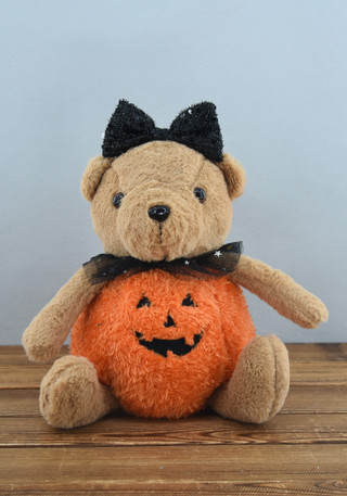 Thumbnail 2: Magical Season 13 in Jack-O-Lantern Halloween Teddy Bear Home Accent 